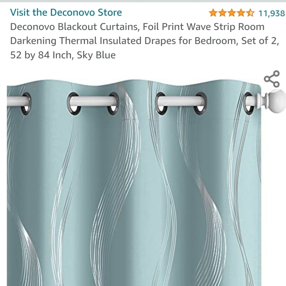 COPY - blue blackout curtains
